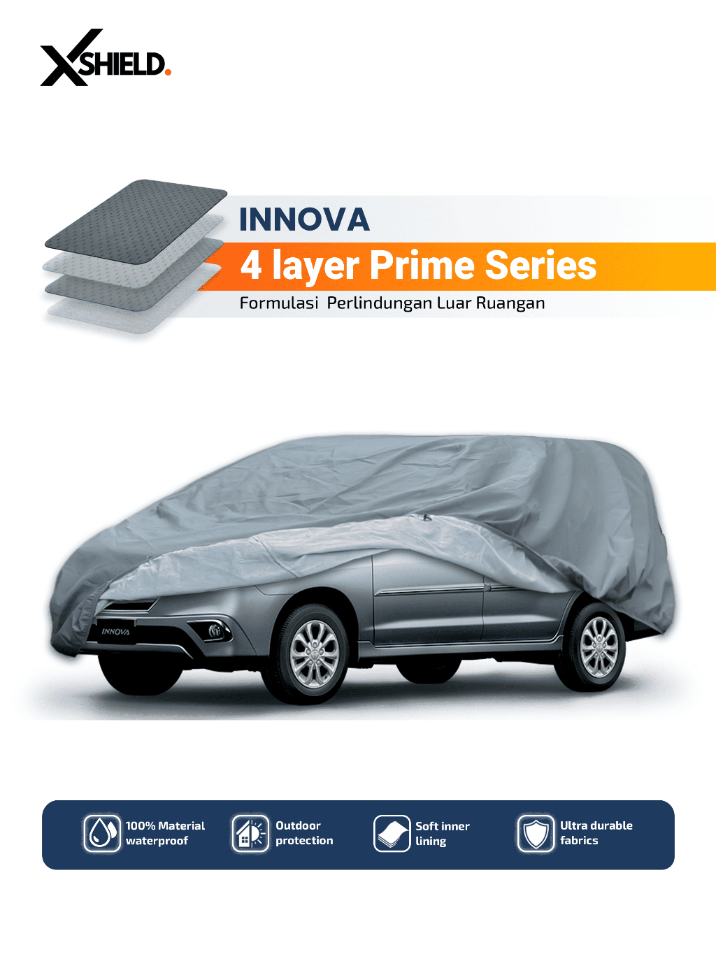 Jual 4 Layer Premium Outdoor Cover Mobil INNOVA 4 Lapis Full Waterproof ...