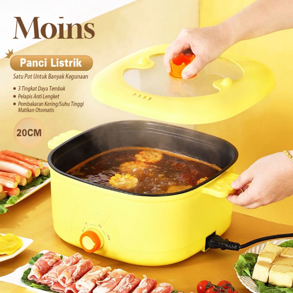 Jual Panci Listrik Multifungsi 20CM Anti Lengket Penanak Serbaguna ...