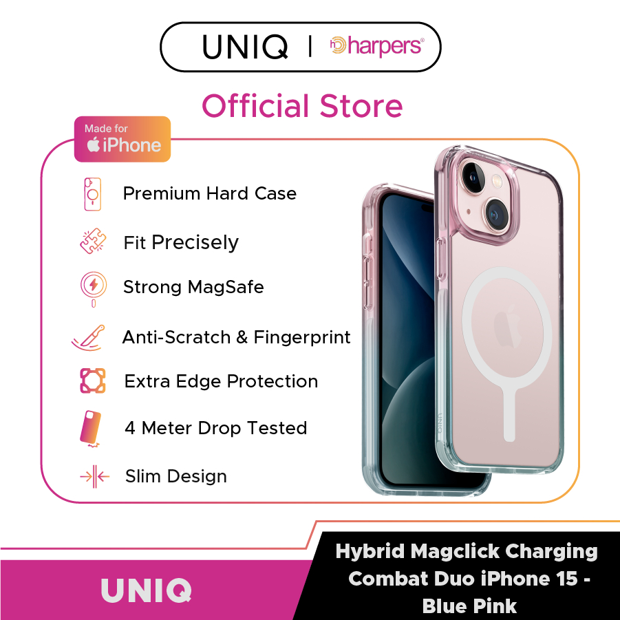 Jual UNIQ Hybrid Magclick Charging Combat Duo Case iPhone 15 iPhone ...