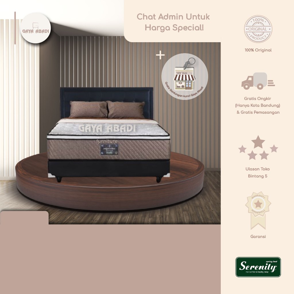 Jual Springbed Serenity Supreme / Kasur Serenity Supreme - Serenity by ...
