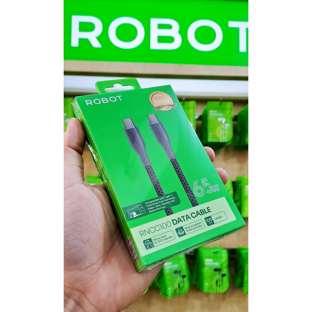 Jual Robot 2M 1M Kabel Data 65W Type C to Type C Fast Charging 100 cm ...