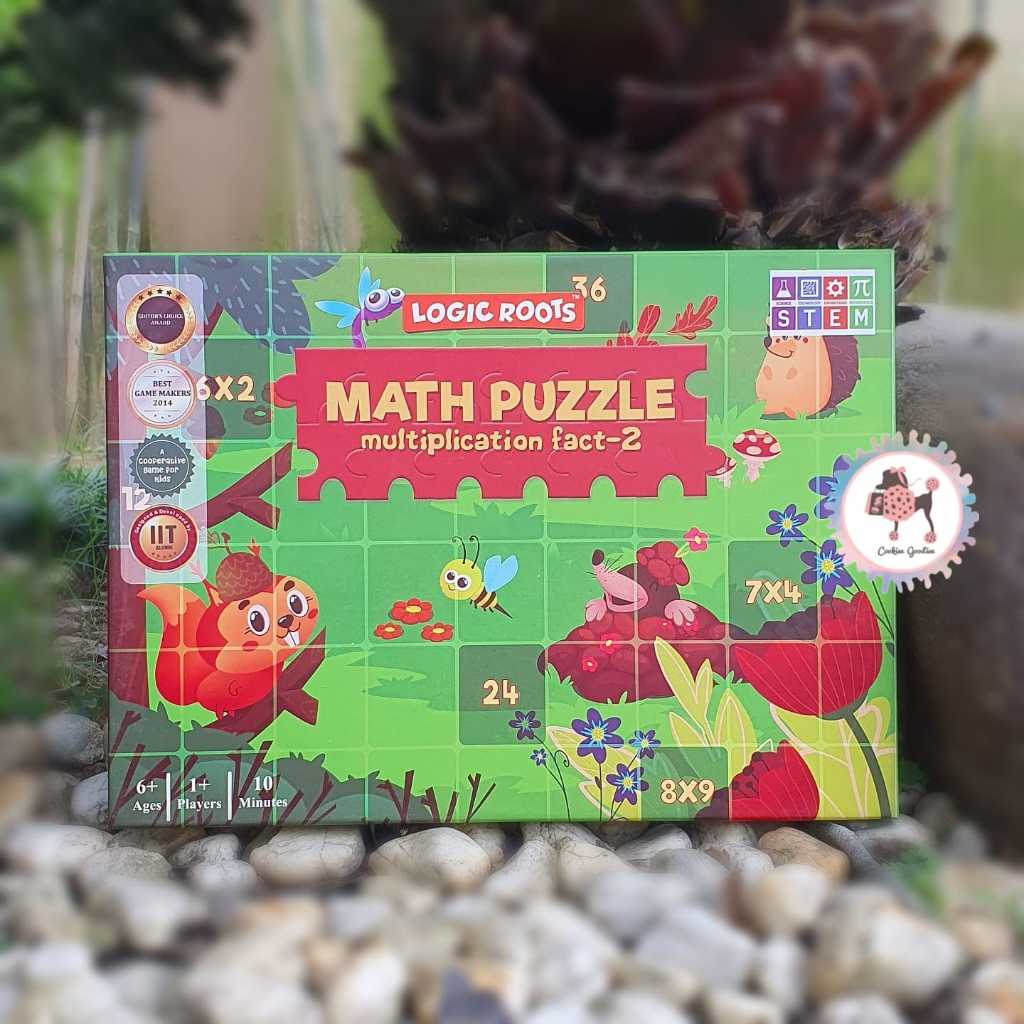 Jual Logic Roots Math Puzzle Multiplication Fact 2 Table Stem Toy ...