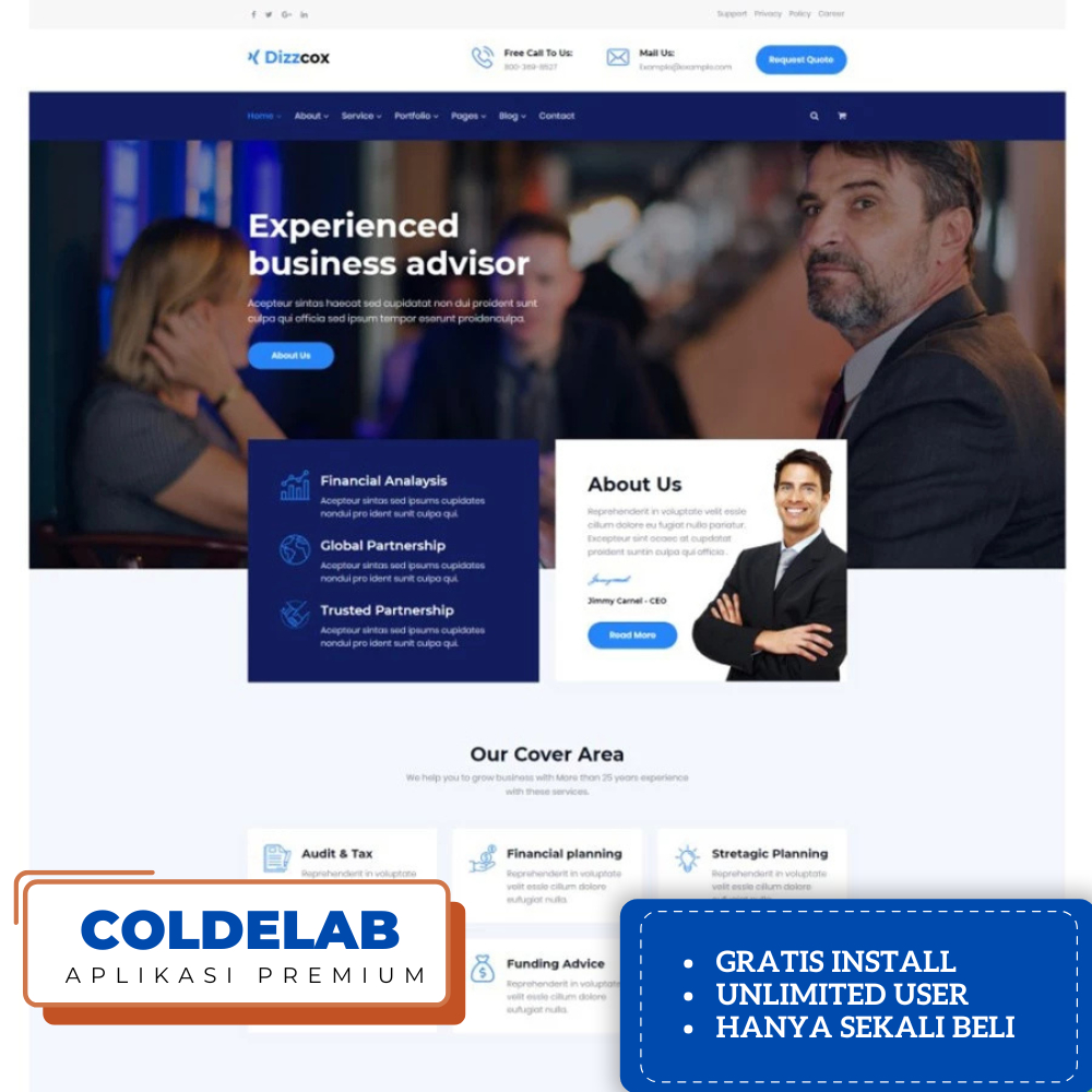 Source Code Website Bisnis Multi Fungsi Plus CMS Admin PHP Laravel