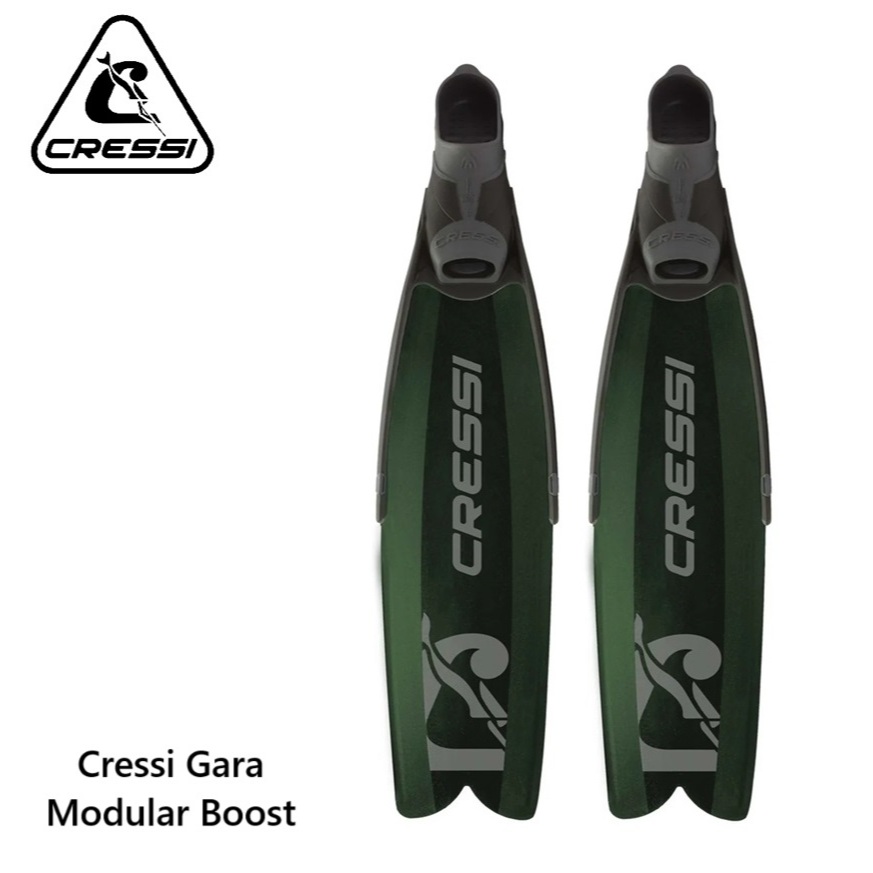 Jual Cressi Fin Gara Modular Boost Green for Freediving / Spearfishing ...