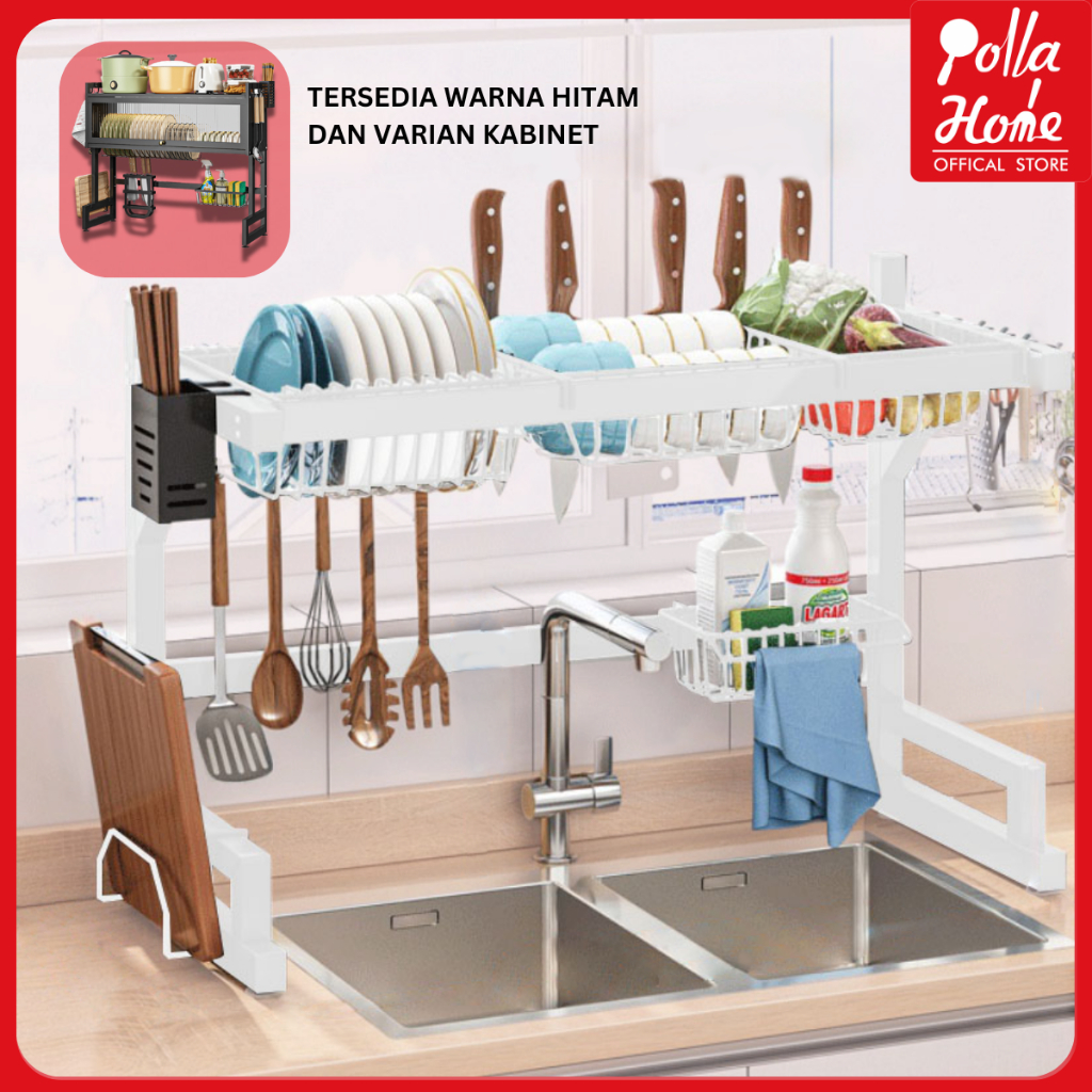 Jual [Spesial Live] Ollahom Rak Dapur Cuci Piring Rak Diatas Wastafel