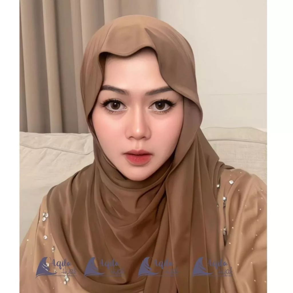 Pashmina Instan Meleyot Plus Inner Adem Polos