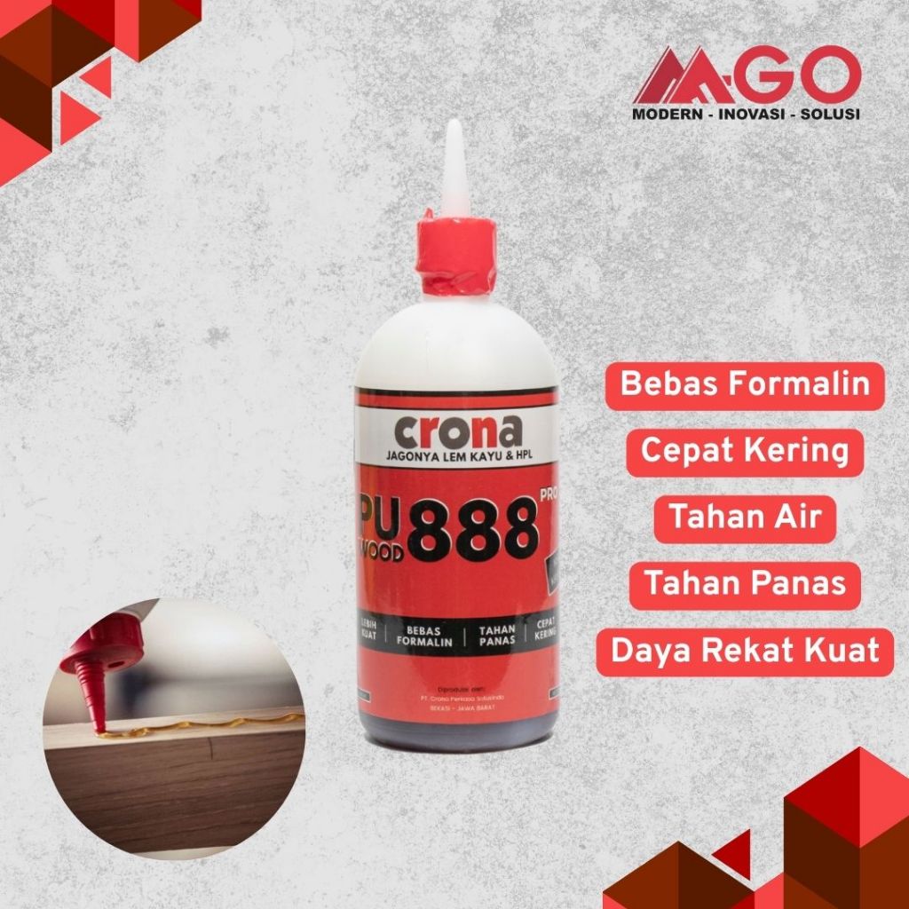 Jual Crona Lem Kayu Basah PU 888 / Lem Crona PU 888 / Lem Kayu Basah ...