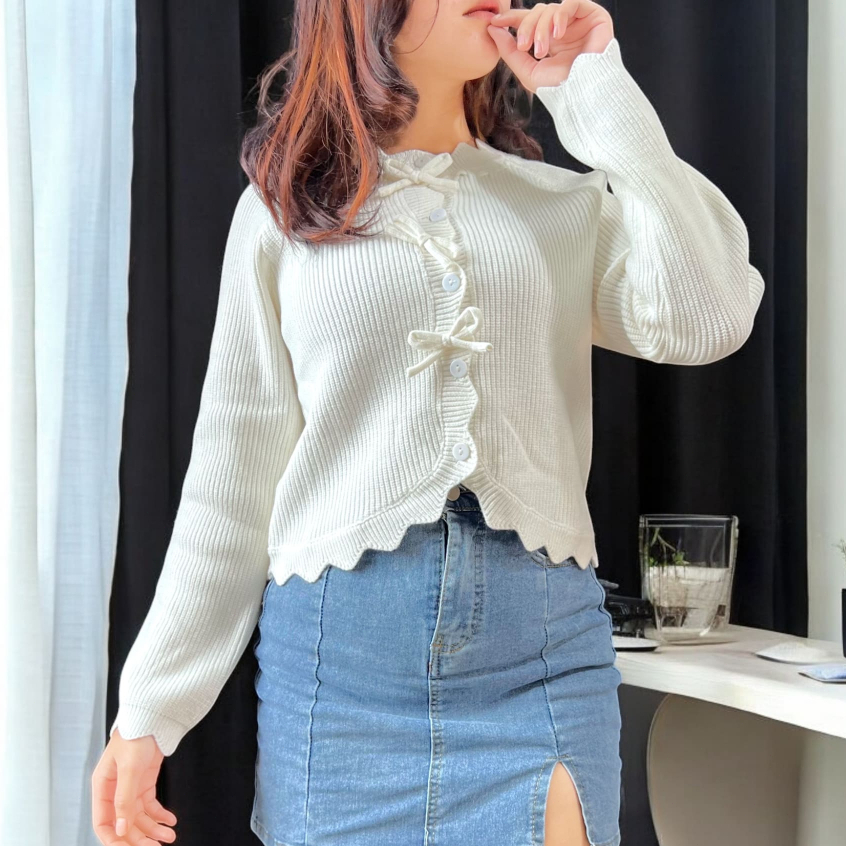 Jual LADY COLLECTION - cardigan rajut wanita lengan panjang berkancing ...