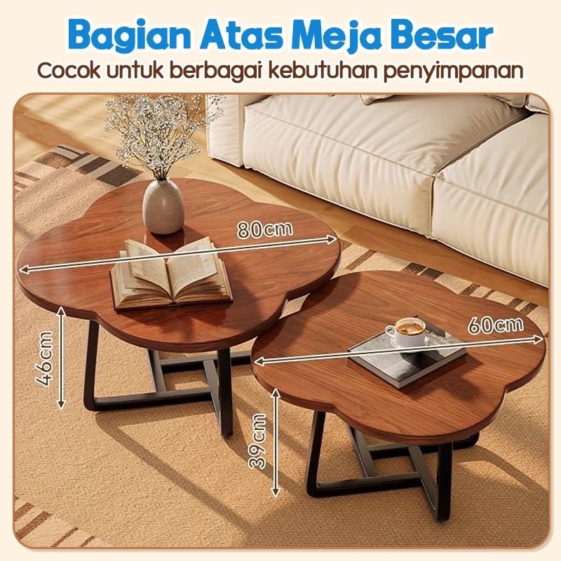 Meja Kopi Minimalis Bentuk Bunga