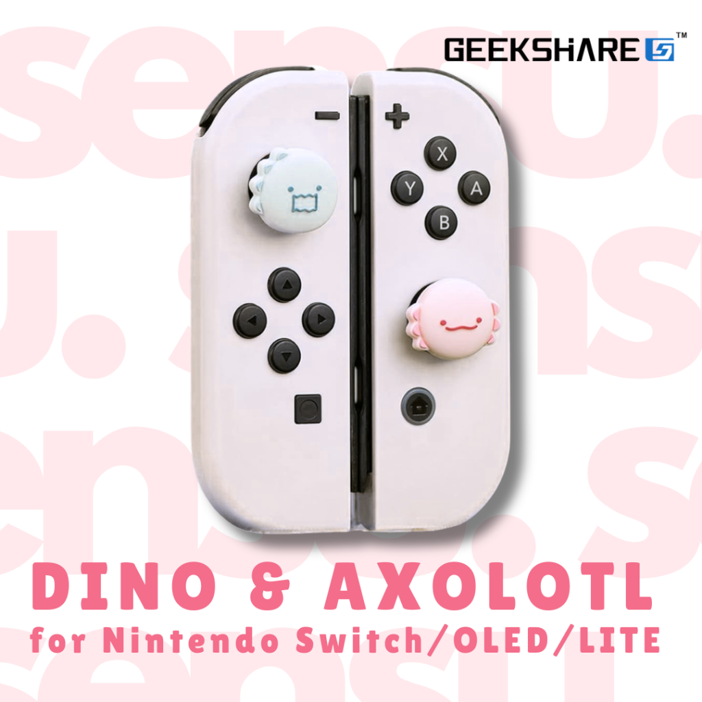 Jual GEEKSHARE Dino & Axolotl Nintendo Switch/OLED/LITE Thumb Grip ...