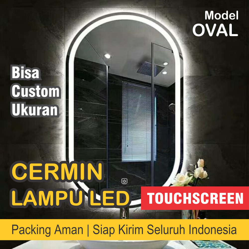 Jual Cermin Aesthetic Full Body Sanblas / Sanblasting Lampu LED Sensor ...