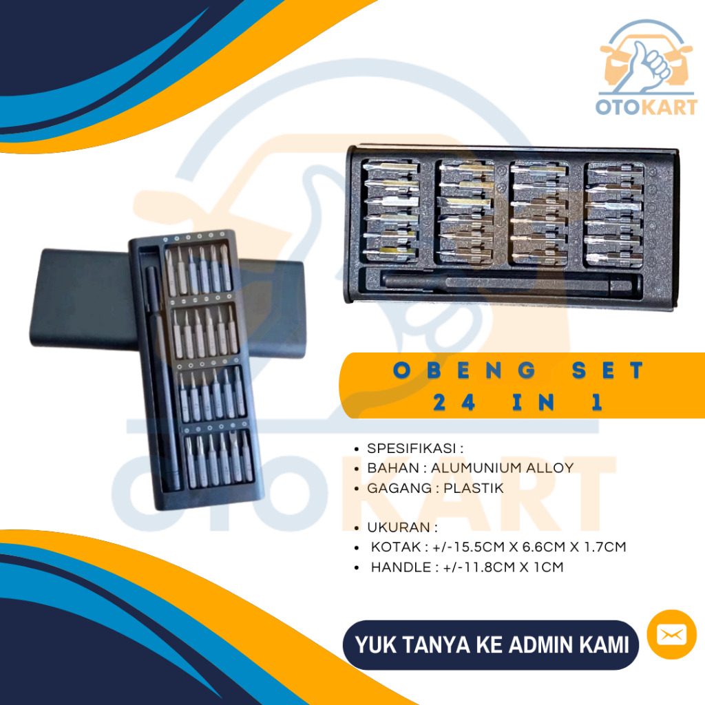 Jual Obeng Set Multifungsi 24 in 1 / Obeng Multifungsi Set ...