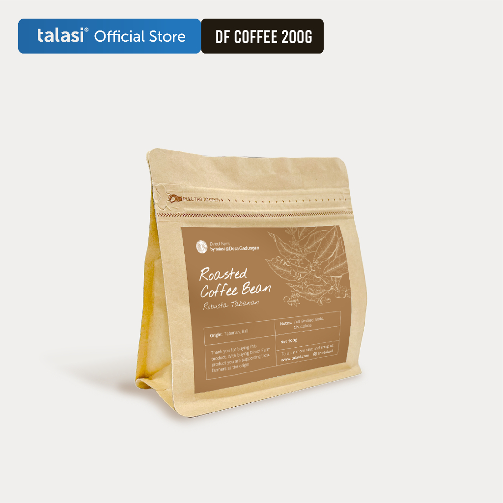 Jual Robusta Roasted Coffee Bean Origin Tabanan, Bali 200gr | Shopee ...