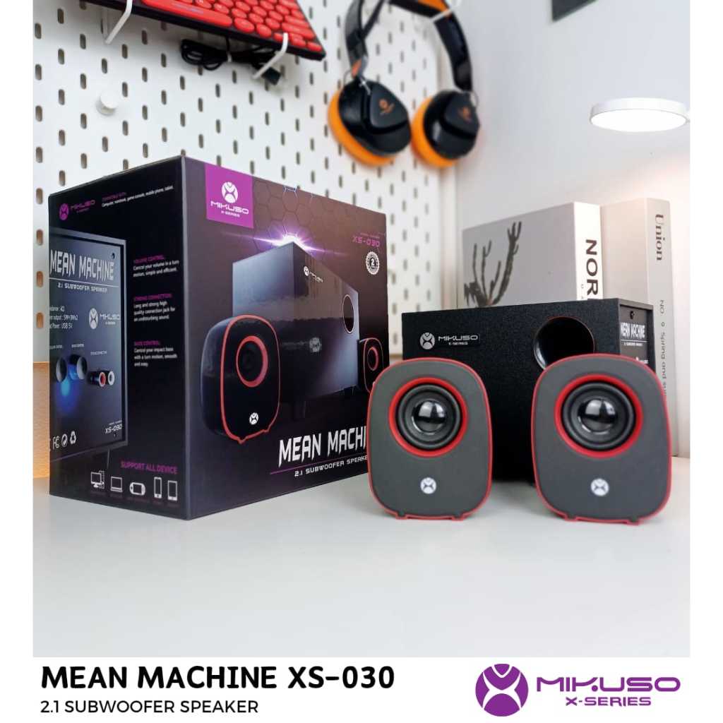 MIKUSO XS-030 NEW PENGGATI NUBWO SPEAKER NS-030 SPEAKER WITH SUBWOOFER 2.1 CH GARANSI RESMI ORIGINAL