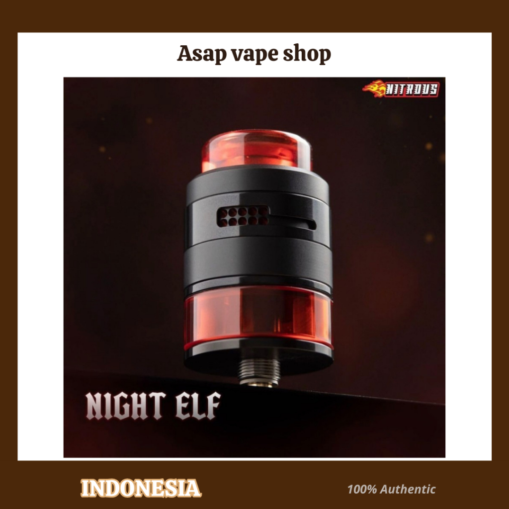Jual RDA NITROUS DUAL CAP NIGHT ELF 22MM LIMITED EDITION | Shopee Indonesia