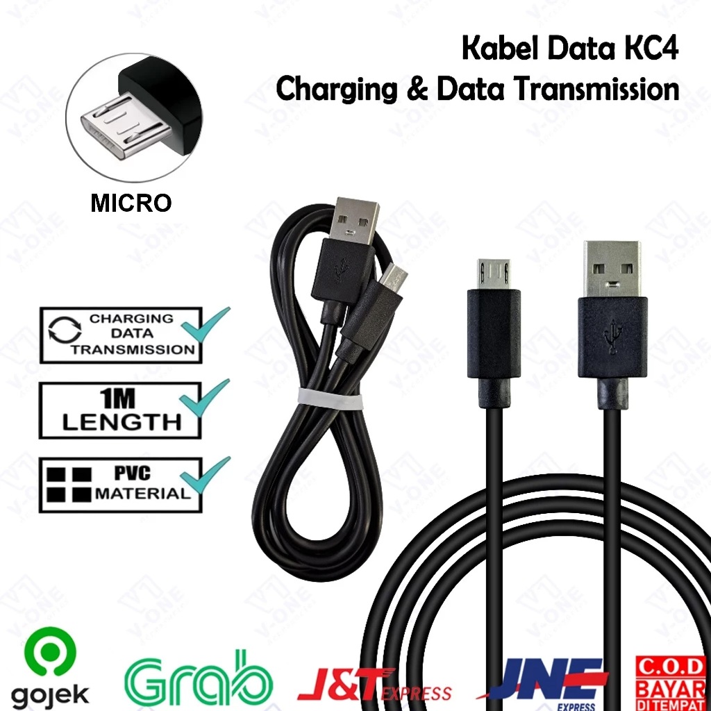 Jual KC4 - NON PACK KABEL DATA 33W MICRO DAN TYPE-C ORI COPOTAN FAST ...