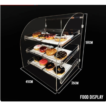 Jual Display Kue Akrilik 3 Rak | Acrylic Food Cupcake Bakery 3 Shelves ...