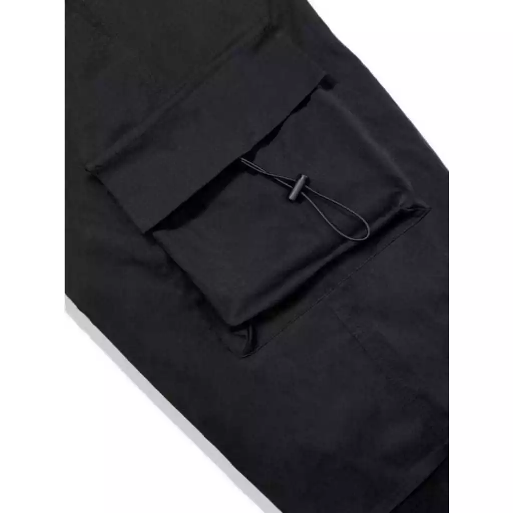 Detail saku samping dan bahan American Drill celana cargo pria