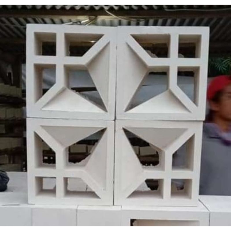 Jual roster beton/roster minimalis/roster lubang angin motif diamond ...