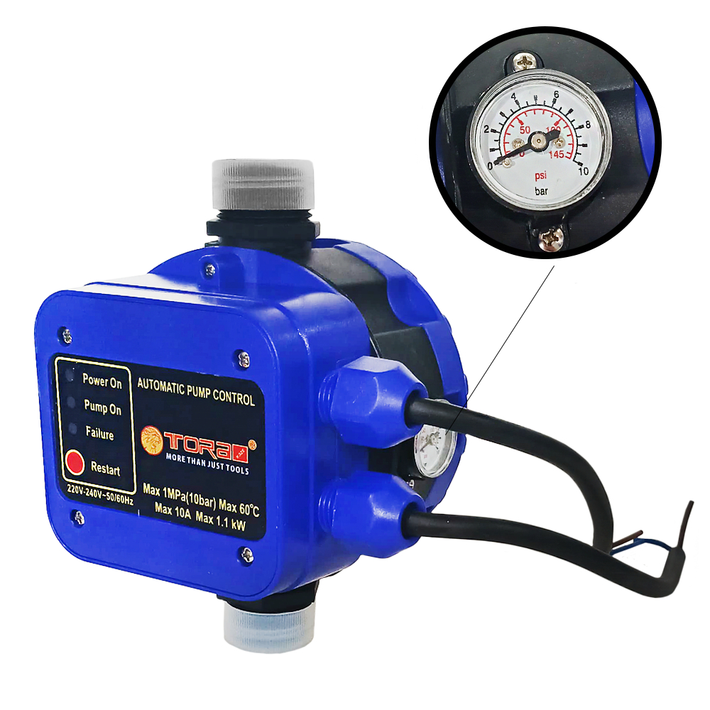 Jual TORA Automatic Pump Pressure Switch 10 Ampere 10 Bar - Otomatis ...