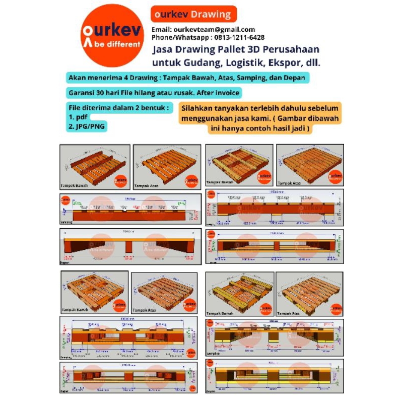 Jual Jasa Drawing Pallet Kayu - Jasa Design Pallet - Design Pallet Kayu ...
