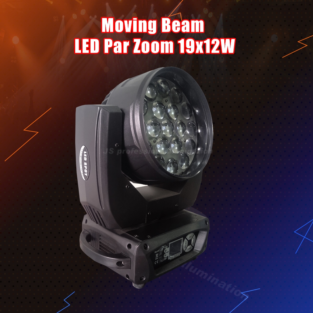 Jual Moving Beam LED Par Zoom 19x12W | Shopee Indonesia