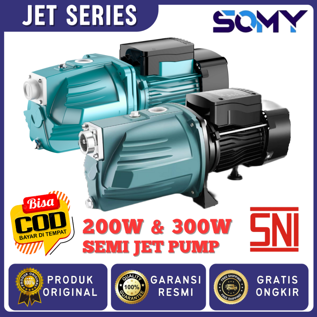 Jual Somy Pompa Booster Pompa Jet Pompa Hisap Otomatis JET-100A / JET ...