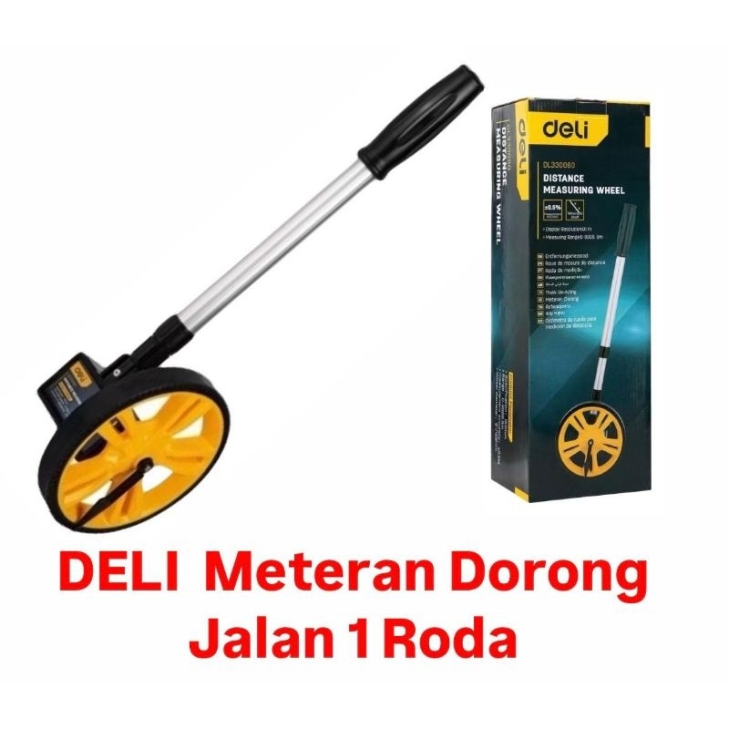 Jual DELI meteran dorong jalan 1 roda | Shopee Indonesia