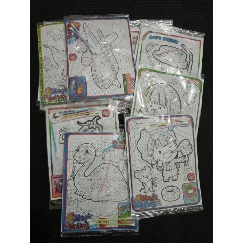 Jual Permainan anak magic painting with brush water ,/ mewarnai dengan ...