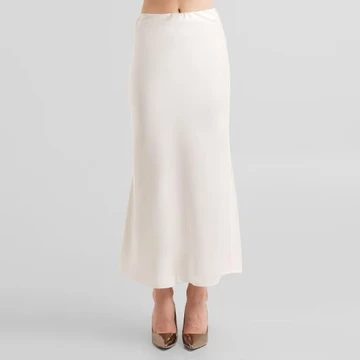 Rok Satin Silk Premium Satin Skirt Midi Panjang Rok Kerja Kuliah Wanita Korean Style Basic