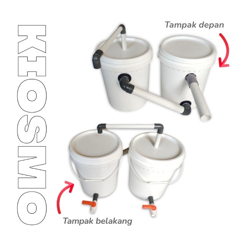 Jual Ember Filter - Vortex Bio Filter Kolam Ikan, Filter 2 Chamber ...