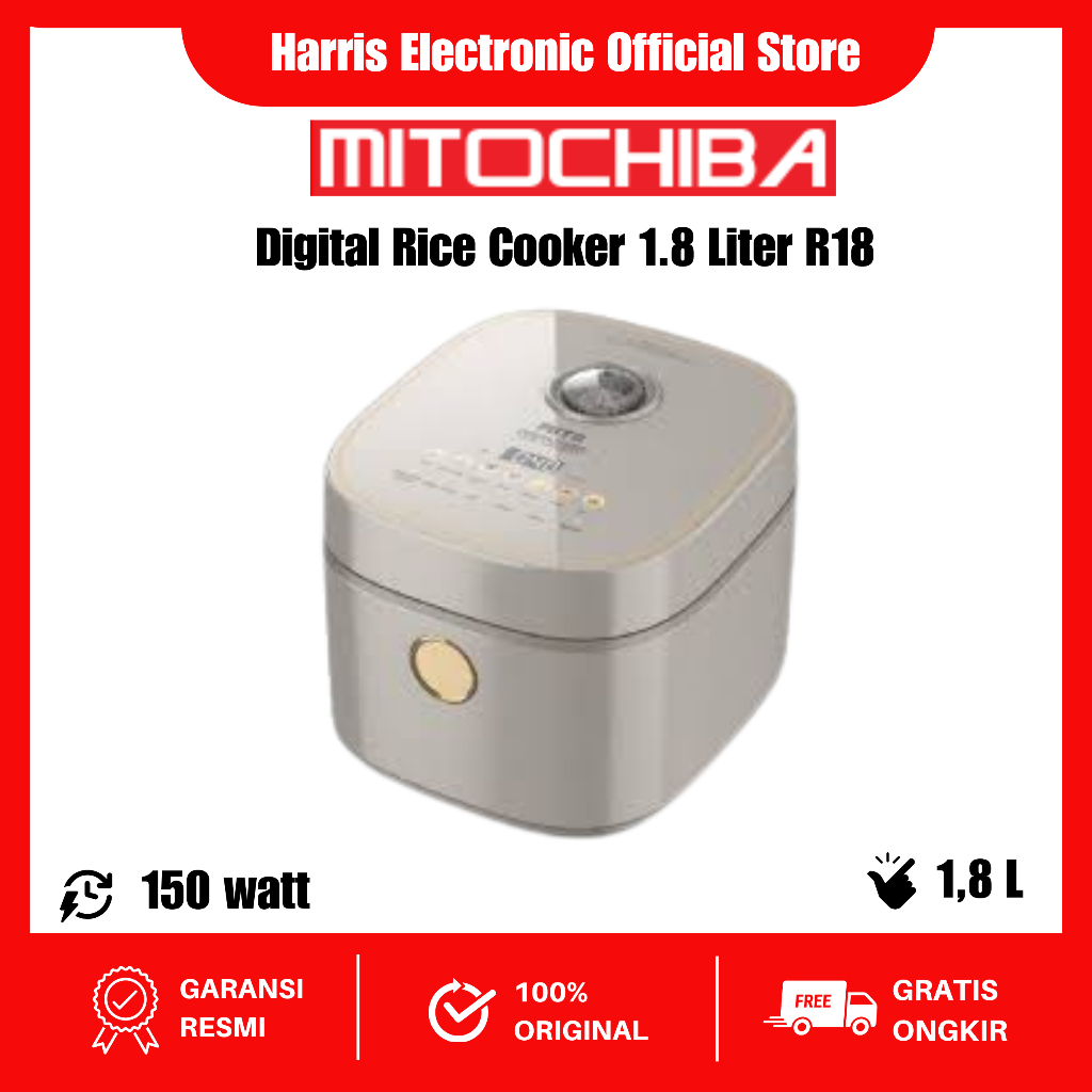 Jual MITO Digital Rice Cooker 1.8 Liter R18 - Rice Cooker Low Sugar ...