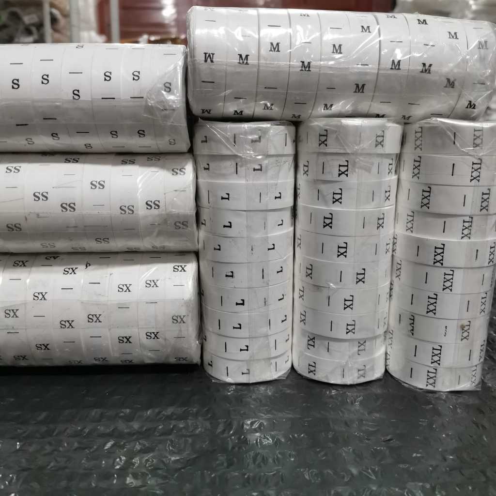 Jual Size Sablon Angka 0-50 Huruf SS-XXXL 6XL 5L Pita Label | Shopee ...