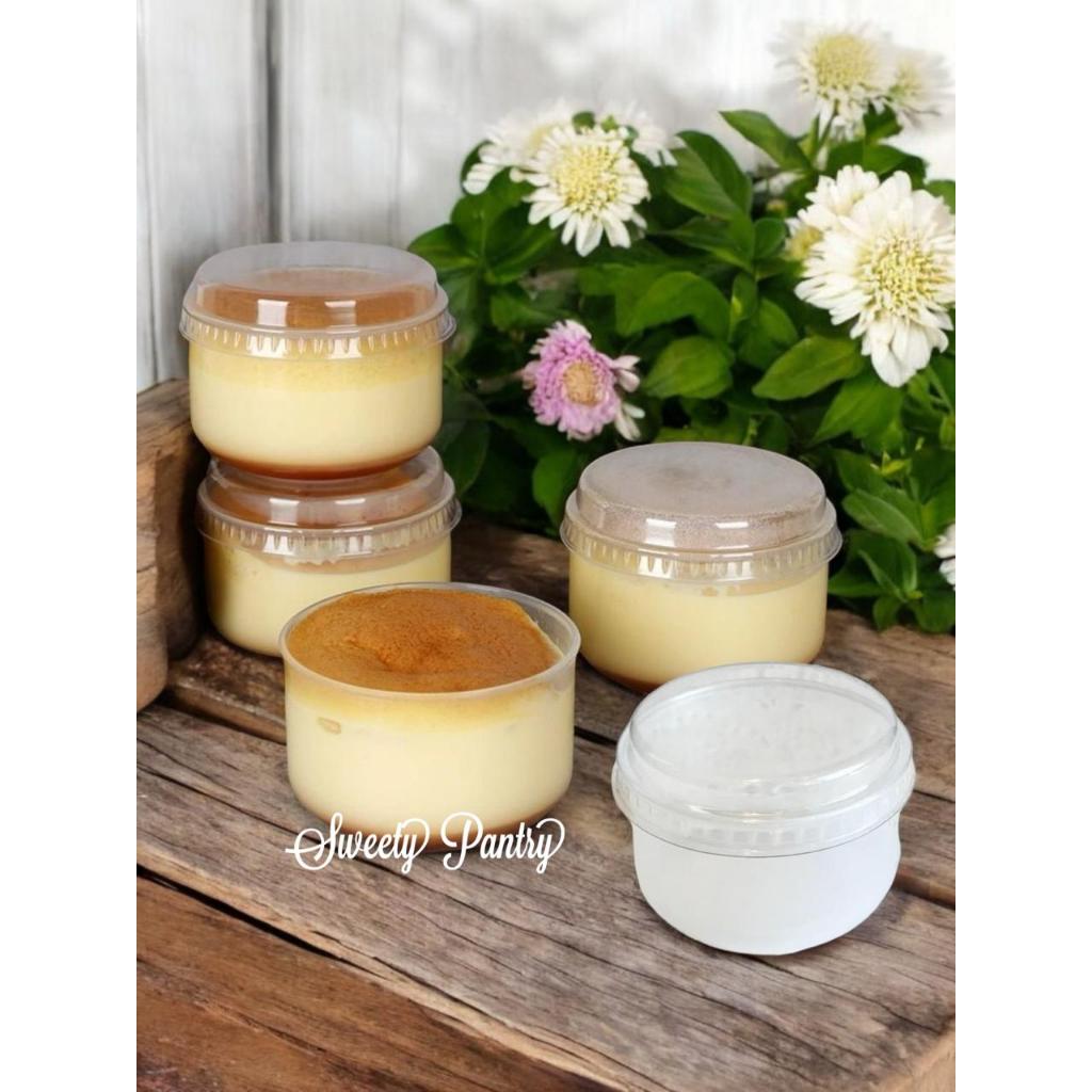 Jual CH-119 - Round Cup Puding Pudding Bulat 130 ml Dengan Tutup - 10 ...