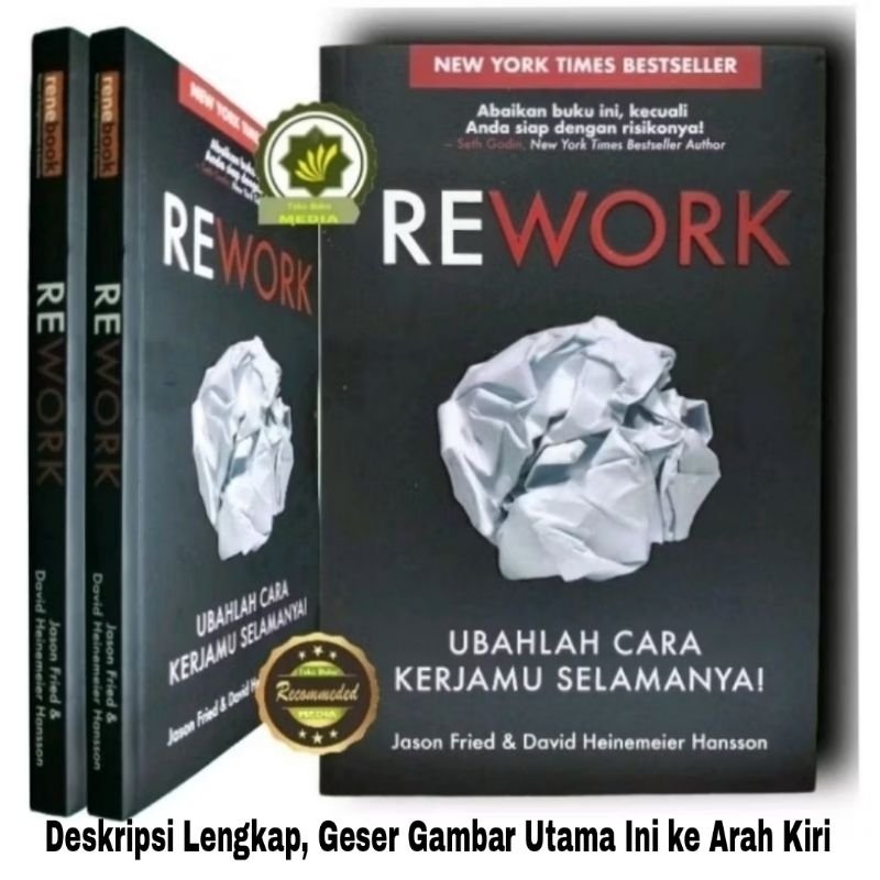 Jual Buku REWORK UBAHLAH CARA KERJAMU Selamanya Cara Merubah Pola Kerja ...