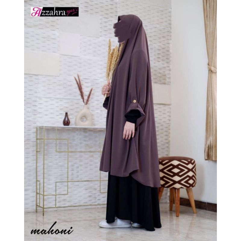 Khimar Syari Lubang Lengan Dzulhijah By Azzahra Syari