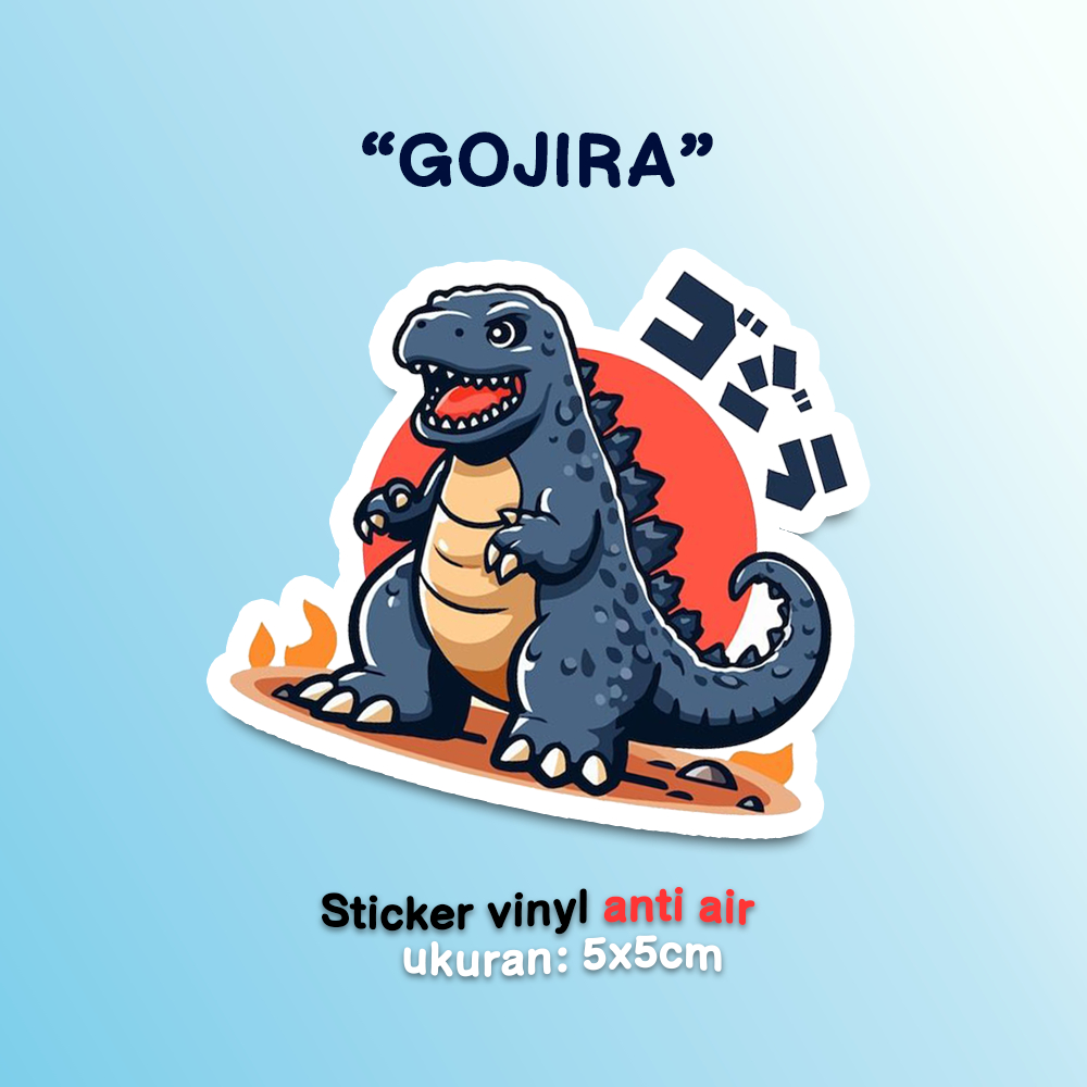 Jual Sticker Vinyl Anti Air Gojira | Shopee Indonesia