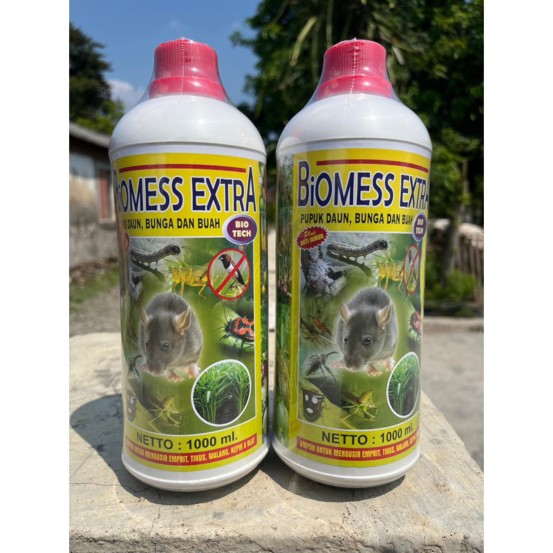 Jual pupuk daun BIOMESS EXTRA 1 liter + Pengusir Tikus | Shopee Indonesia