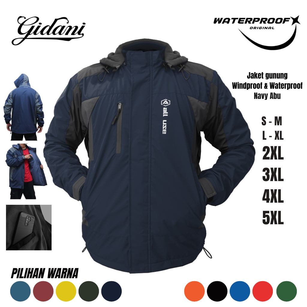 Jual JAKET GUNUNG OUTDOOR 100% ORIGINAL ALLUSE ANTI AIR WATERPROOF