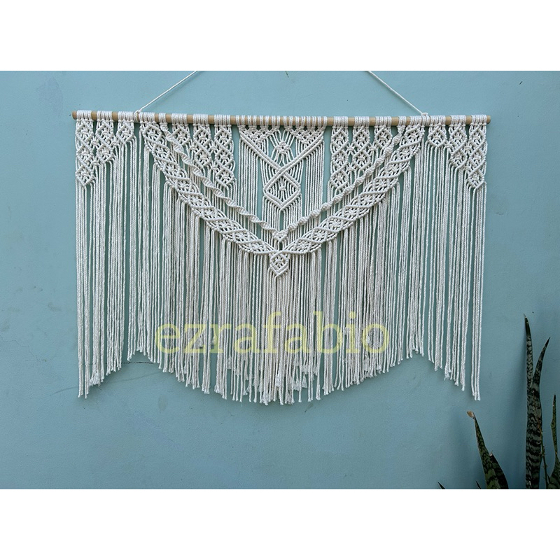 Jual Macrame Wall Hanging Dekorasi Dinding 100x70cm | Shopee Indonesia