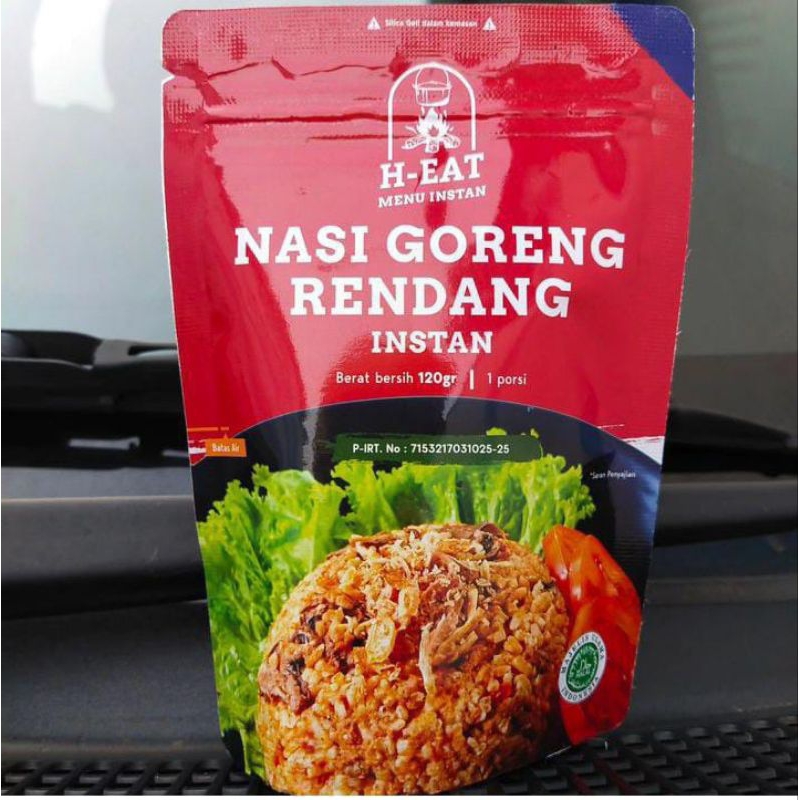 Jual H-EAT NASI GORENG RENDANG INSTAN TINGGAL SEDUH NASI INSTAN SIAP ...