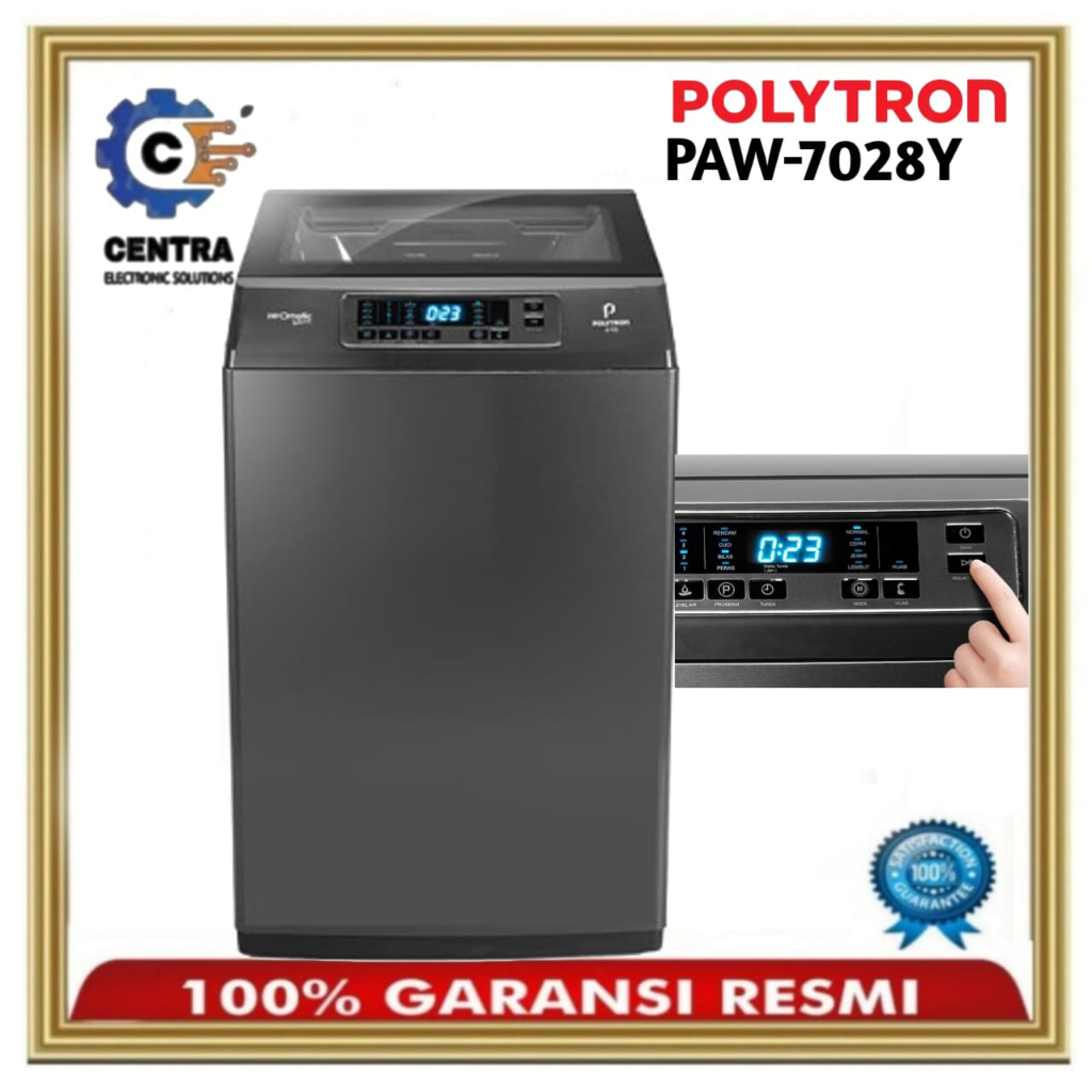 Jual Mesin Cuci Polytron 1 Tabung PAW-7028Y - 7 Kg - Automatic Top ...