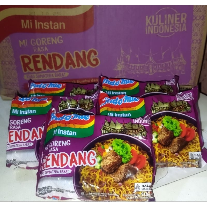 Jual INDOMIE GORENG RASA RENDANG 91g (1pcs) | Shopee Indonesia