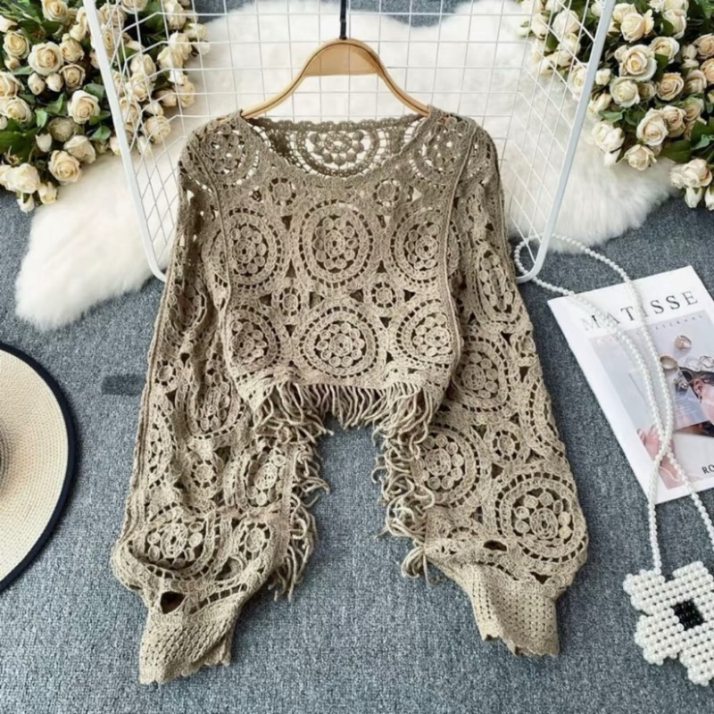 Jual Clothingicon Blouse Outer Willow Cardi Crochet Knit Rajut Rumbai ...