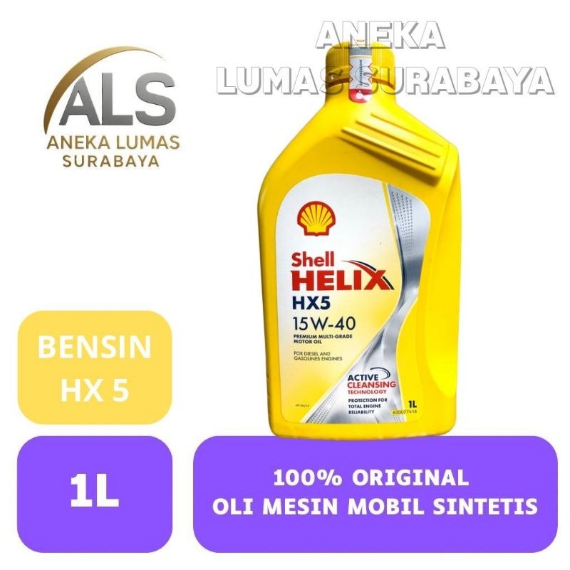 Jual Oli Mesin bensin Original Barcode scan Shell Helix HX5 15w-40 1 ...