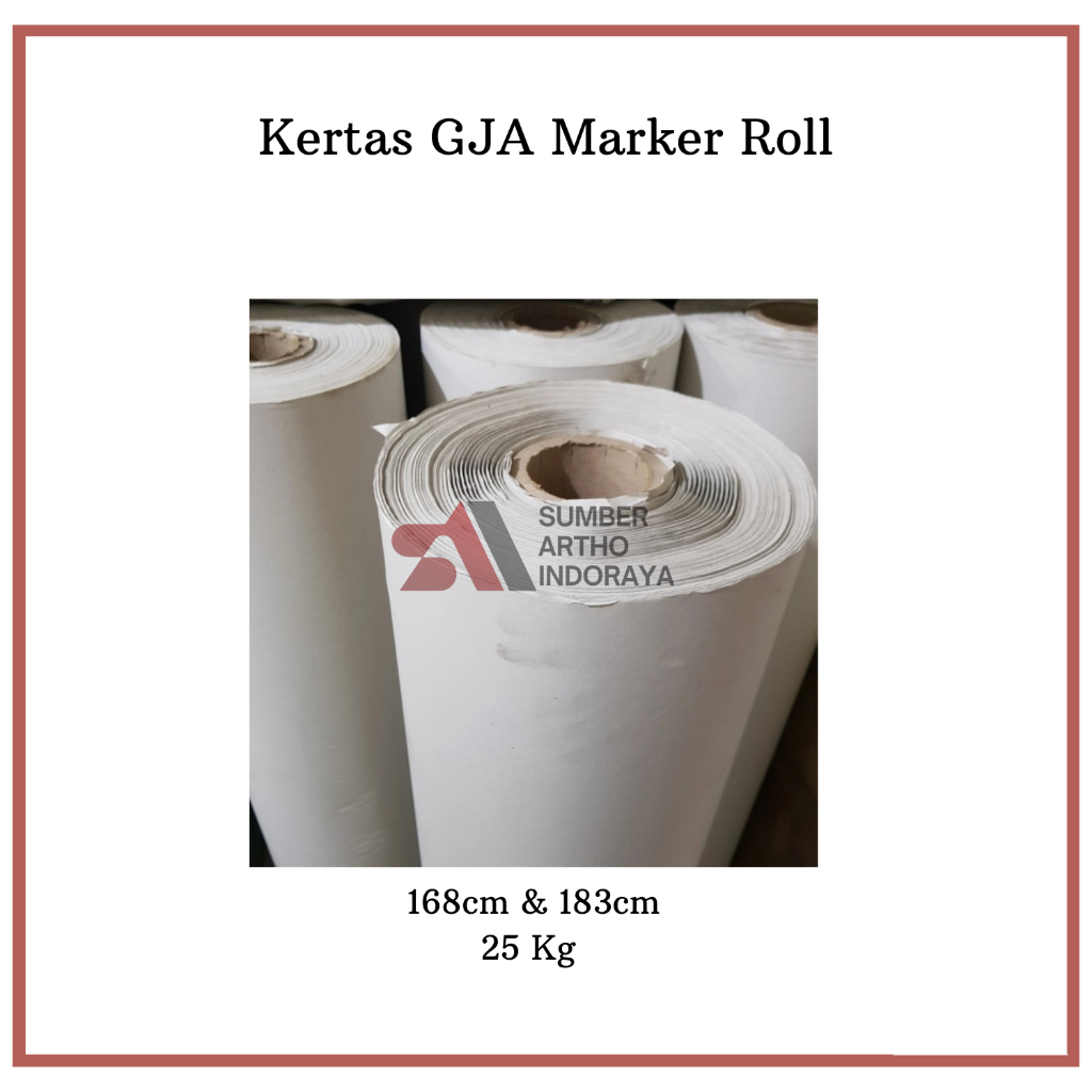 Jual Kertas GJA Marker Roll - Garment & Konveksi 25kg | Shopee Indonesia