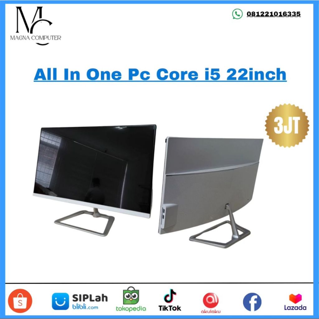 Jual PC All In One-Core i5-Ram 8gb-Lcd 22inchi-Garansi Resmi-Pc All In ...