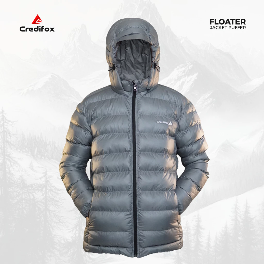 CREDIFOX Jaket Puffer Bahan Wellon Seri Floater- jaket musim dingin - jaket gelembung - puffer jacket