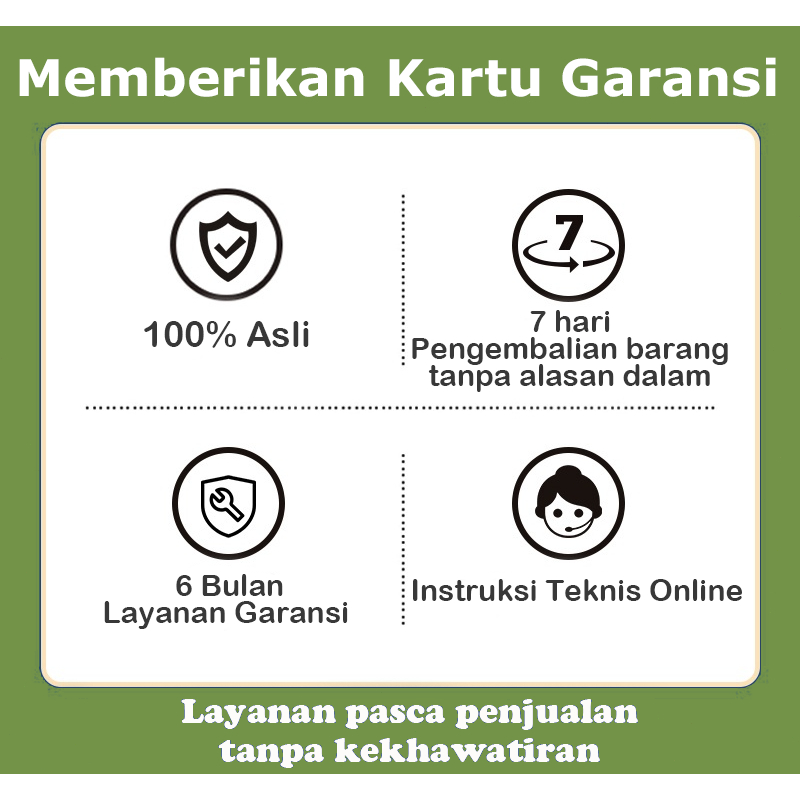 Jual Layanan after-sales gratis, Kartu garansi 6 bulan, penggantian ...