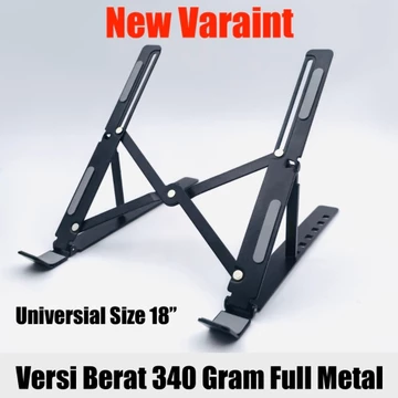 Premium Aluminum Alloy Holder Laptop Stand Adjustable Dudukan Lipat